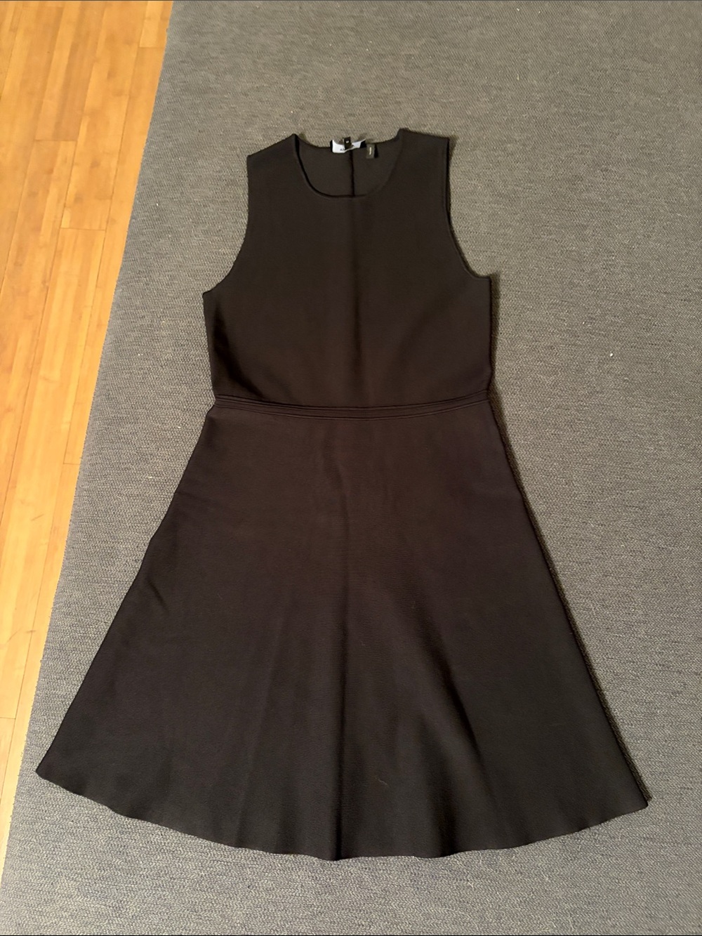 Theory Sleeveless Black A-Line Dress